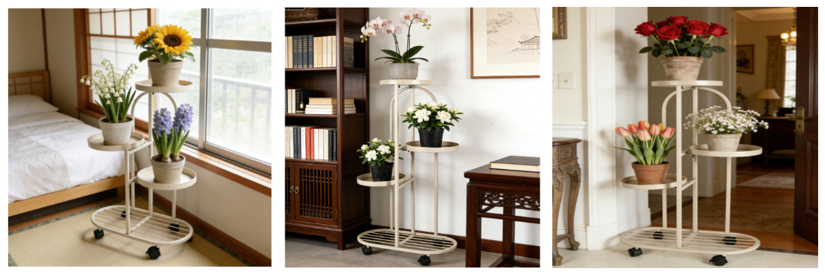 حامل نباتات من 3 طبقات حامل نباتات من 3 طبقات