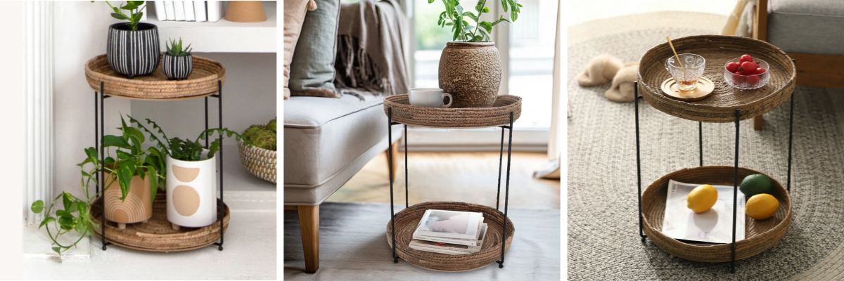 Mesa decorativa de hierro