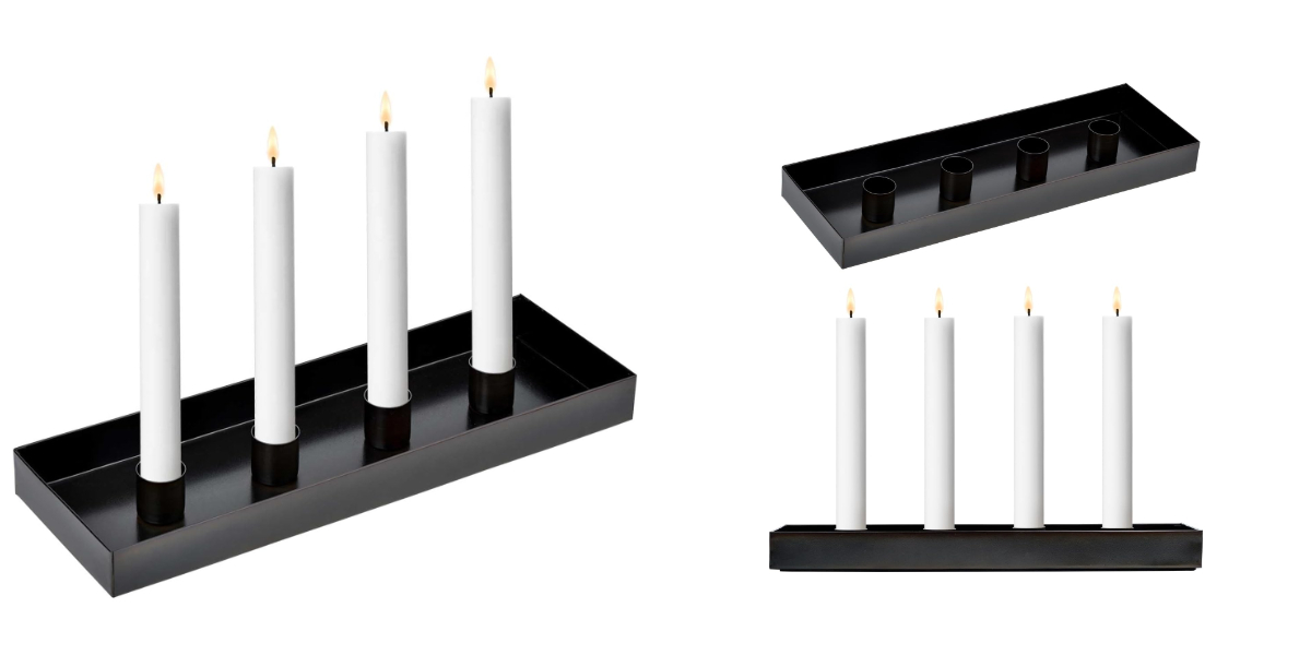 Jolder de bougie en fer