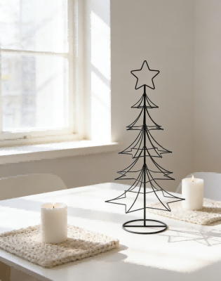 Arbre de Noël décoratif en métal