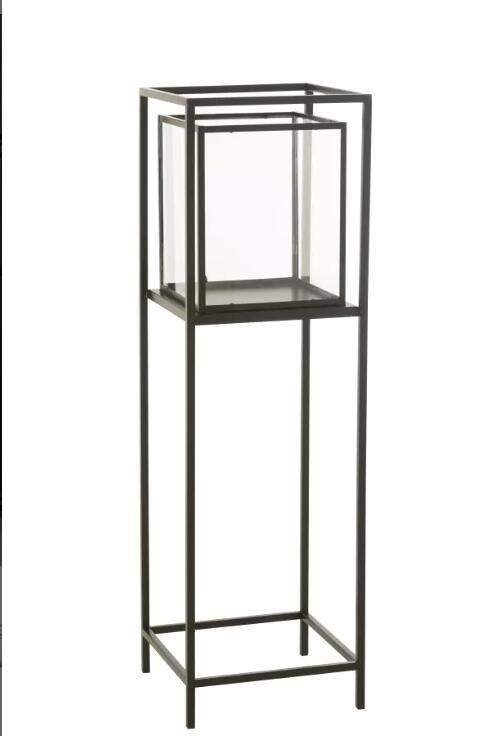 metal and glass lantern