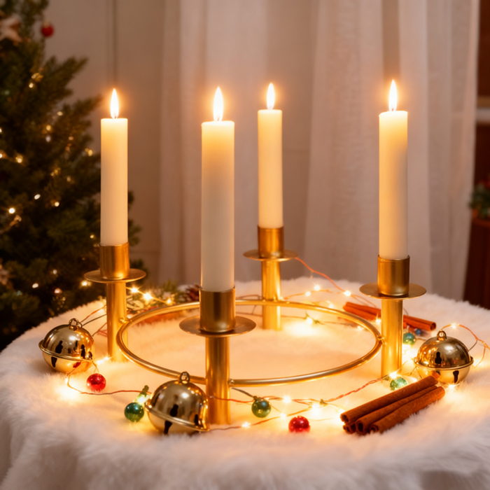 christmas candle holder