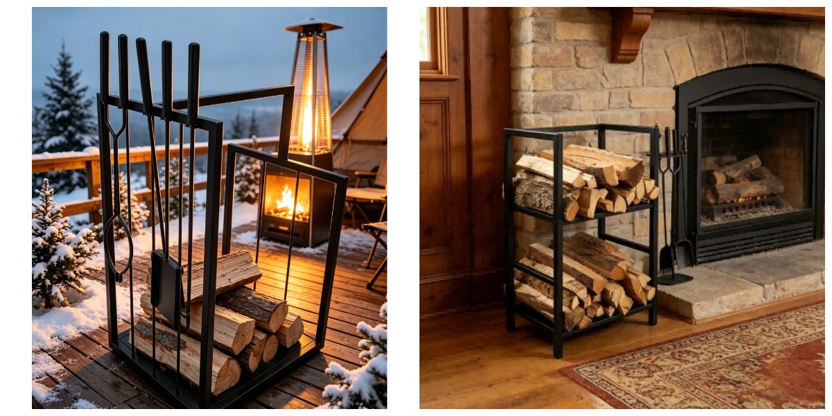 Holzhalter für Kaminholz