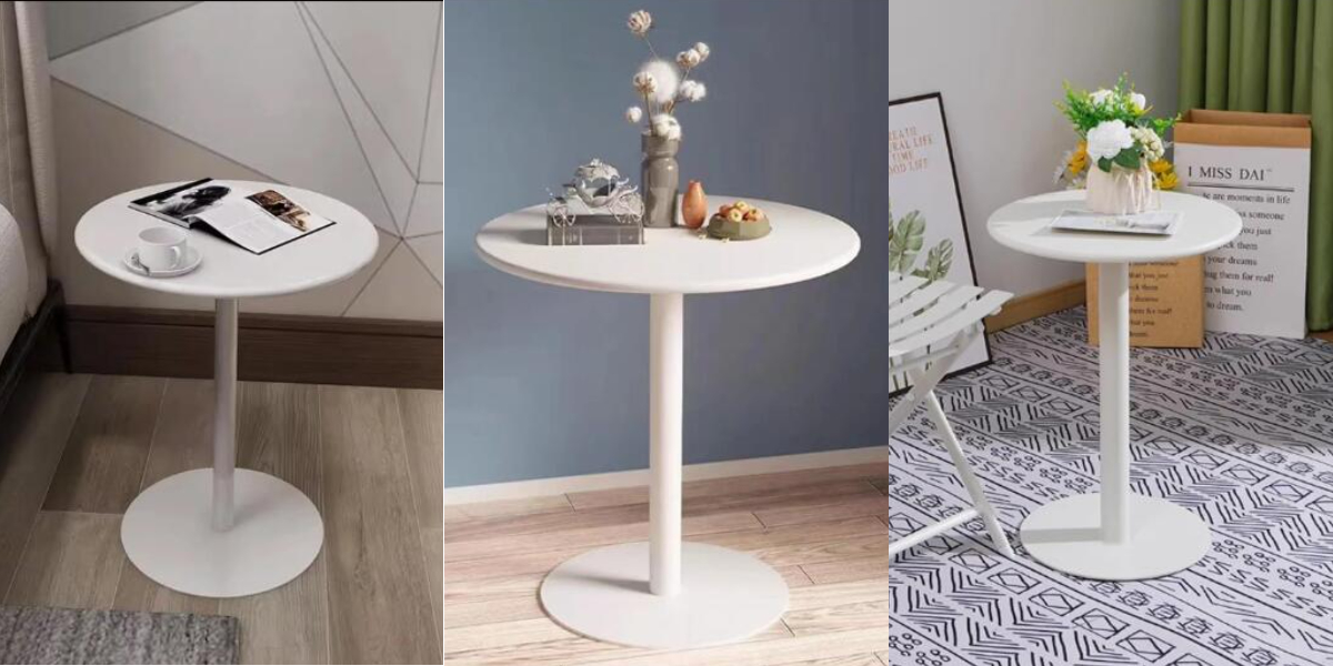 mesas auxiliares redondas para la sala de estar