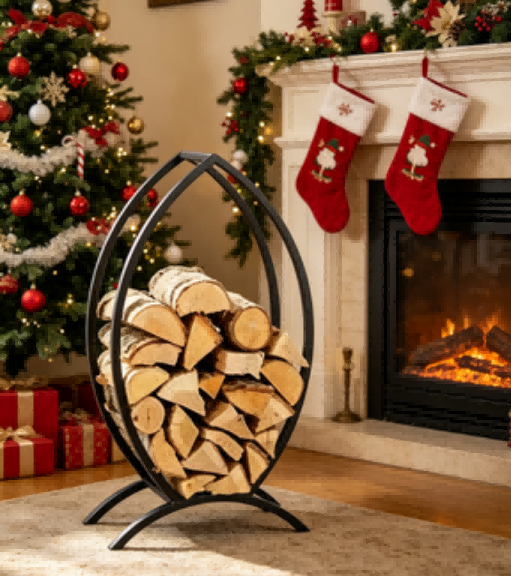 Metal Wood Storage Rack