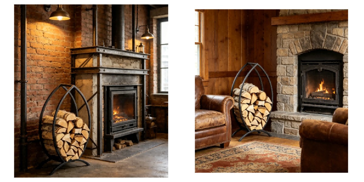 Metal Wood Storage Rack