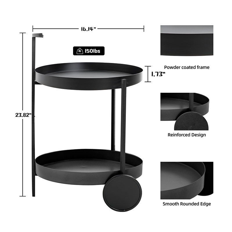 Carro de servicio de metal