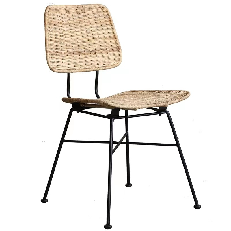 Chaise de bureau en rotin