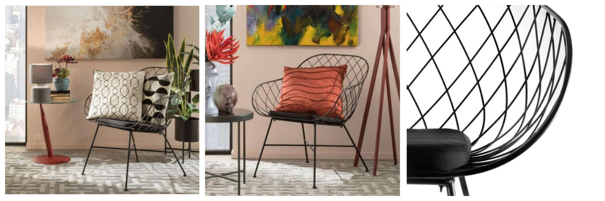 Черные металлические обеденные стулья Черные металлические обеденные стулья