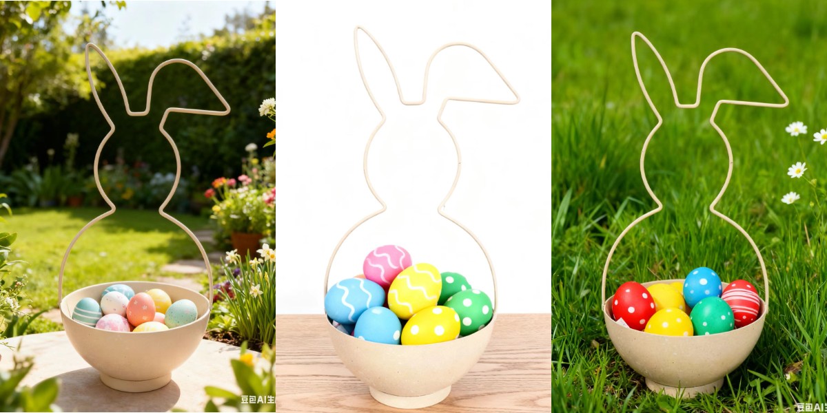 Decoración de conejito de Pascua de pie Decoración de conejito de Pascua de pie