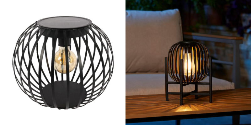 Metal cage solar lantern
