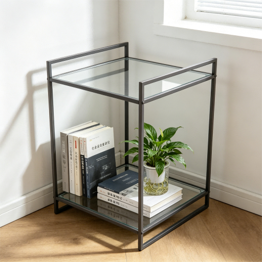 Glass Top Accent Table
