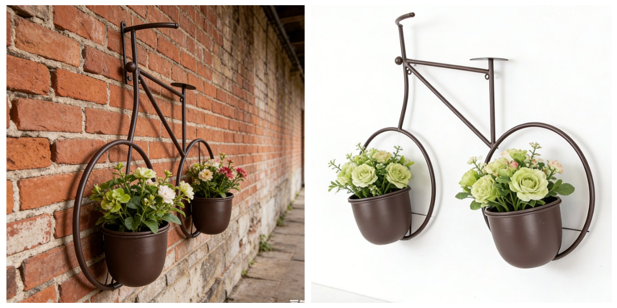 Vasos de flores pendurados