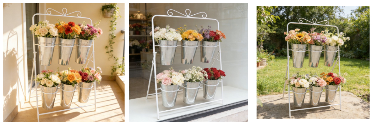 White plant Pot with stand