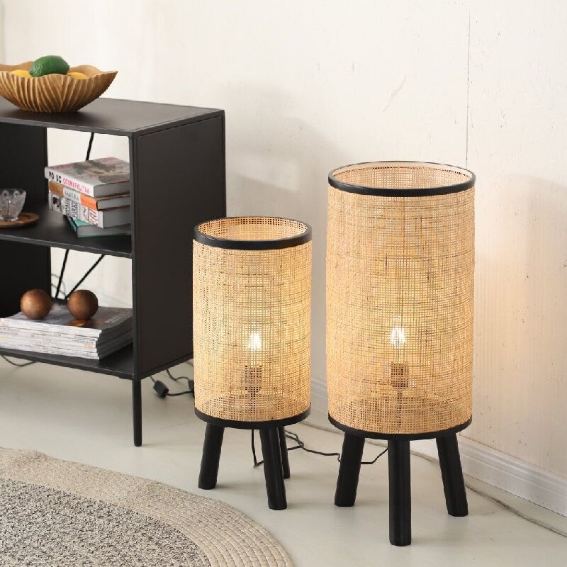 Lampenschirm aus Rattan