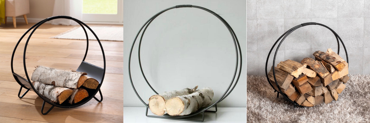 Estante de almacenamiento de leña