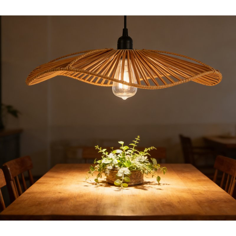 Gewebte Pendelleuchte