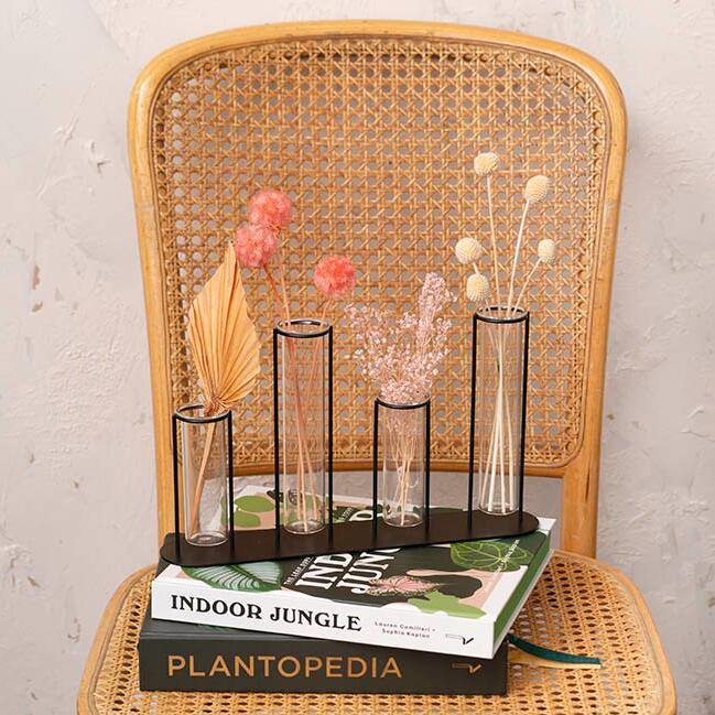 small glass flower vase