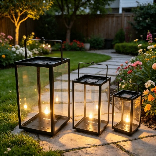 Solarlaterne aus Metall