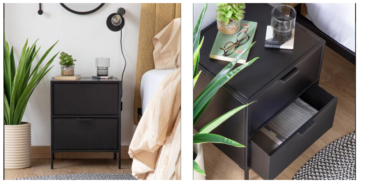 Black Accent Table with Drawer Black Accent Table with Drawer