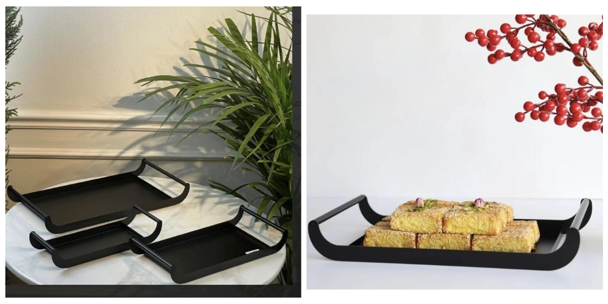 Plateau avec poignées