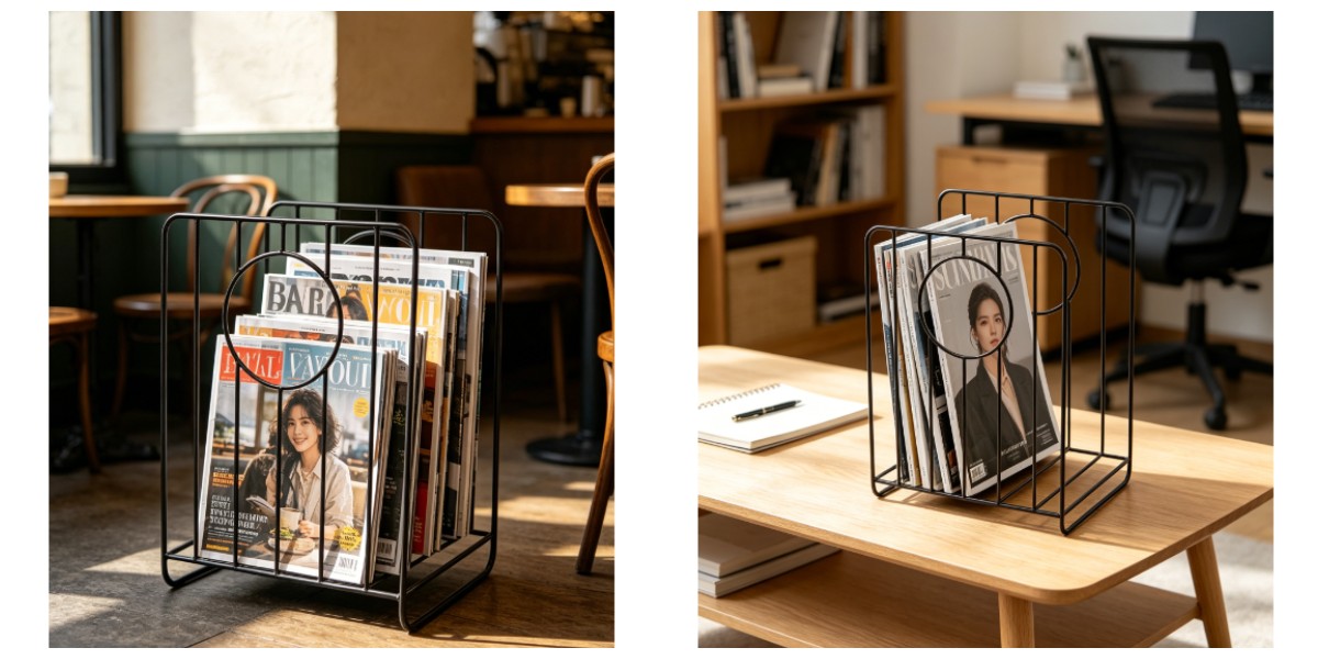 Black Metal Magazine Rack Black Metal Magazine Rack