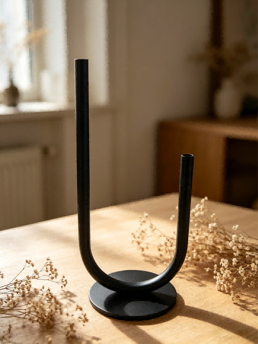 Black Metal Vase