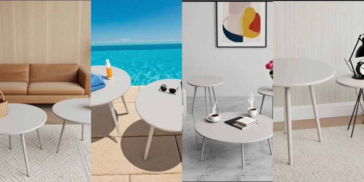 mesa auxiliar de 3 patas