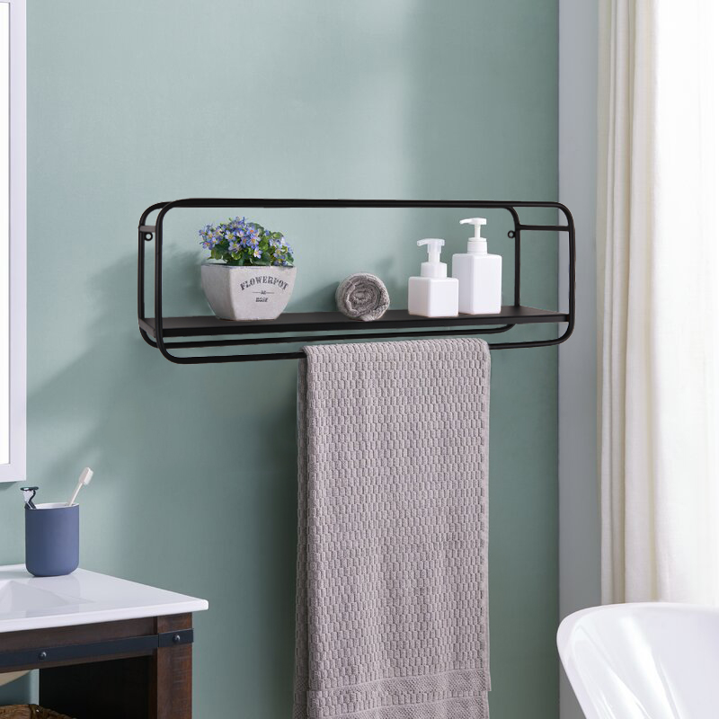 estante de metal preta