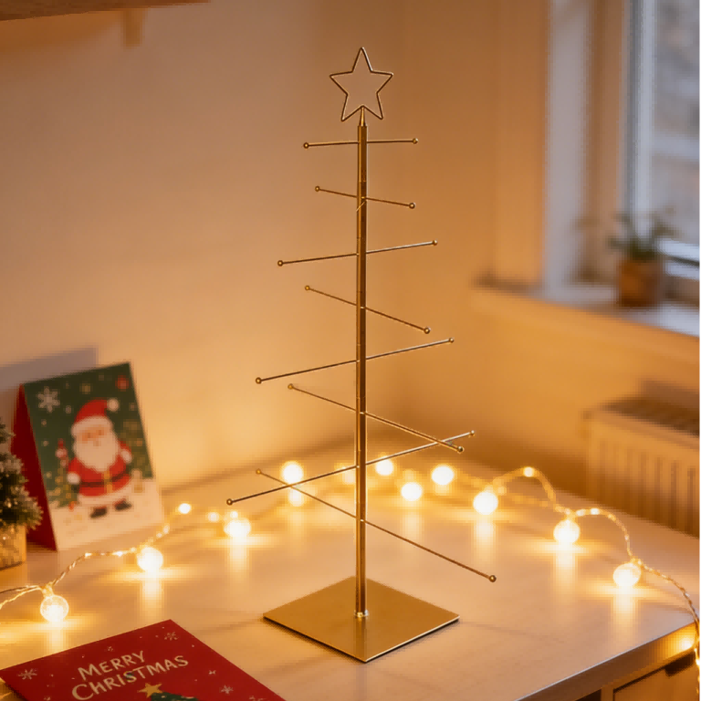 حامل عرض شجرة زينة معدني