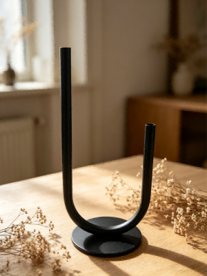 Black Metal Vase