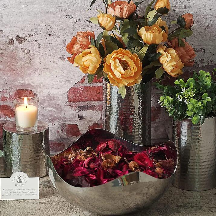 Bougeoirs modernes en argent