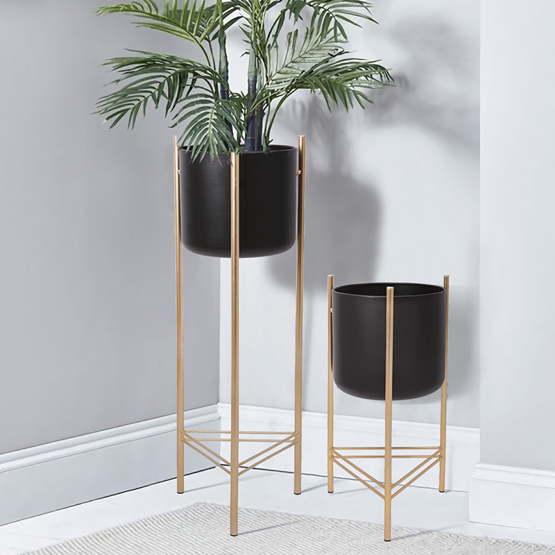 Planter stand at corner