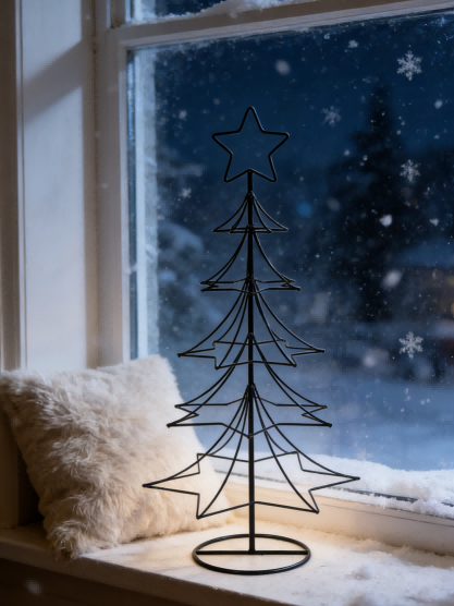 Arbre de Noël décoratif en métal