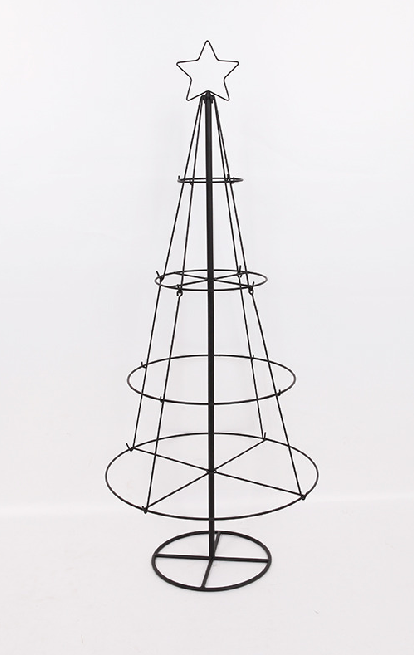 شجرة عيد الميلاد المعدنية السوداء