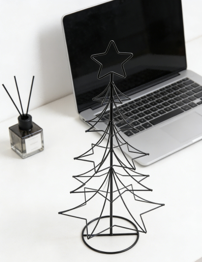Arbre de Noël décoratif en métal