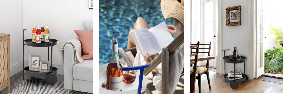 Carro de servicio de metal