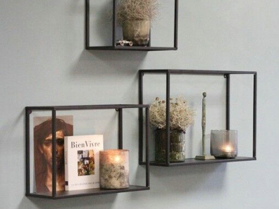 وحدة رفوف معدنية