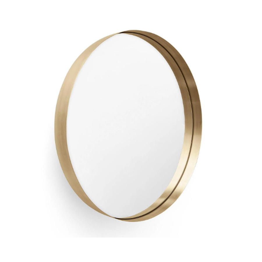 Espejo redondo negro